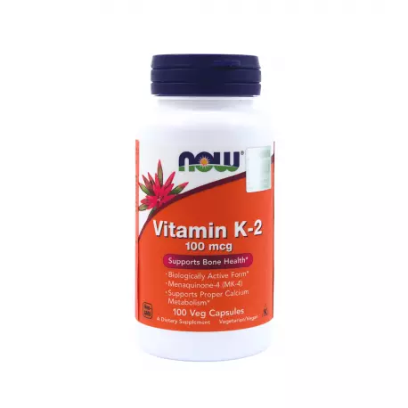 Witamina K2 MK-4 100 µg (100 kaps) Now Foods