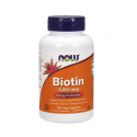 Biotin Biotyna 5000 mcg (120 kaps) Witamina B7 Now Foods