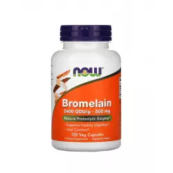 Bromelain Bromelaina 500 mg Enzymy Trawienne (120 kaps) Now Foods