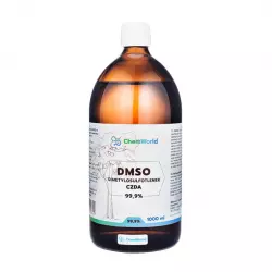 DMSO CZDA 99,9% Dimetylosulfotlenek 1000 ml (1 L) Szklana Butelka ChemWorld