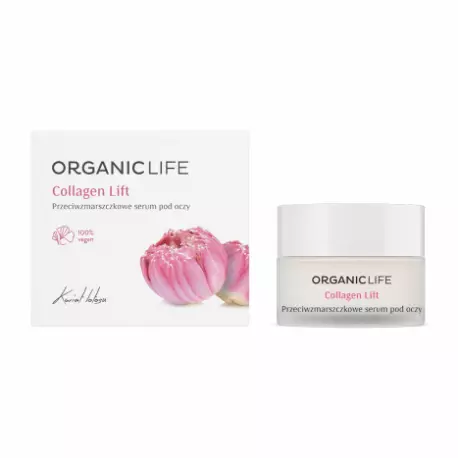 Collagen Lift Przeciwzmarszczkowe Serum pod Oczy Kwiat Lotosu 15 g Organic Life