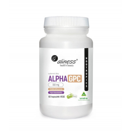 Alpha GPC 300 mg Cholina (60 kaps) Nootropics Undra Aliness