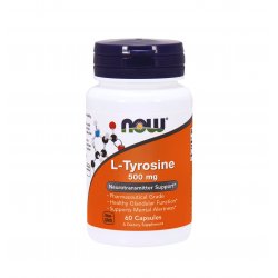 Aminokwas L-Tyrosine Tyrozyna 500 mg (60 kaps) Now Foods