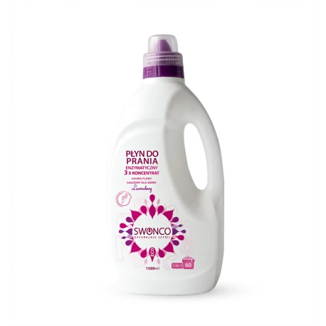 Płyn do Prania 3 x Koncentrat Lawenda Ekologiczny 1500 ml SWONCO