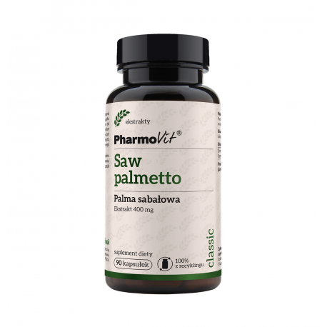 Saw Palmetto Palma Sabałowa 4:1 400mg (90kaps) Prostata Pharmovit