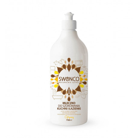 Mleczko do Szorowania Kuchni i Łazienki Cytrynowy Ekologiczne 750 ml SWONCO