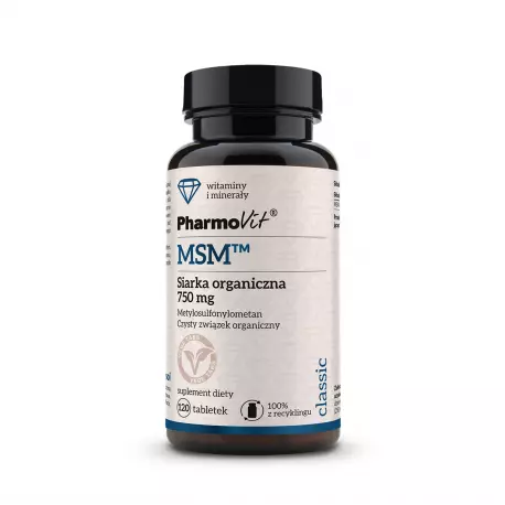 MSM Siarka Organiczna 750 mg (120 tab) Pharmovit