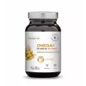 Omega+ Witamina D3 400 IU Dla Dzieci i Noworodków - Kwasy DHA 120 mg + EPA 180 mg (60 kaps twist-off) Aura Herbals
