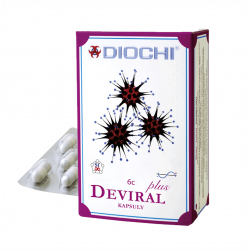 Deviral Plus (60 kaps) Harmonizuje 8 z 12 meridainów głównych Diochi