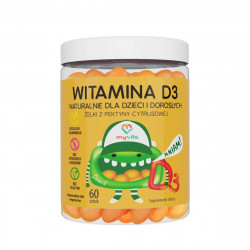 WITAMINA D3 Naturalne Żelki z witaminą D3 dla dzieci i dorosłych (60 szt) MyVita