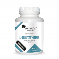 L-Glutathione Glutation Zredukowany Aminokwasy 500 mg (100 kaps) Aliness