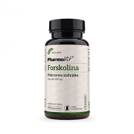 FORSKOLINA POKRZYWA INDYJSKA 4:1 200mg (90kaps) PHARMOVIT