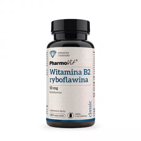 Witamina B2 Ryboflawina 50mg (60kaps) Pharmovit