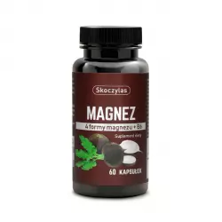 Magnez 4 formy z Witaminą B6 + Czarna rzepa (60 kaps) Skoczylas