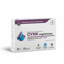 Cynk Organiczny 10 mg + Selen do Ssania (36 pastylek) Aura Herbals
