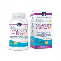 Complete Omega-D3 Omega-3 565 mg + GLA 70 mg + Witamina D3 1000 IU (120 sg) Nordic Naturals