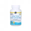 Arctic Cod Liver Oil Omega-3 750 mg Cytrynowy Smak EPA DHA Naturalny Olej z wątroby Dorsza Arktycznego (90 sg) Nordic Naturals