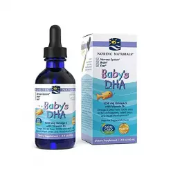 Baby's DHA Kwasy Omega-3 1050 mg Krople dla Niemowląt z witaminą D3 60 ml w płynie Nordic Naturals
