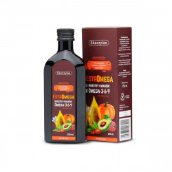 Estromega Premium BioEstry Kwasów Omega-3-6-9 Len Dynia Awokado Płyn (250 ml) Skoczylas