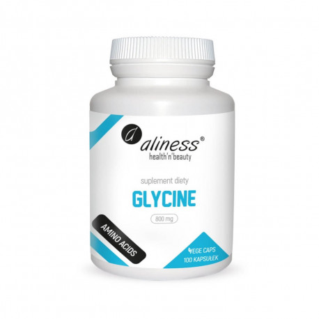 Glycine Glicyna Aminokwasy 800 mg (100 kaps) Aliness