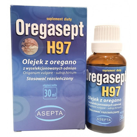 Oregasept H97 30 ml Olejek z Oregano Asepta