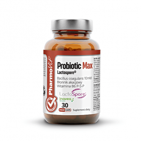 Probiotic Max Lactospore Probiotyk Błonnik Akacjowy (30 kaps) CLEAN Pharmovit