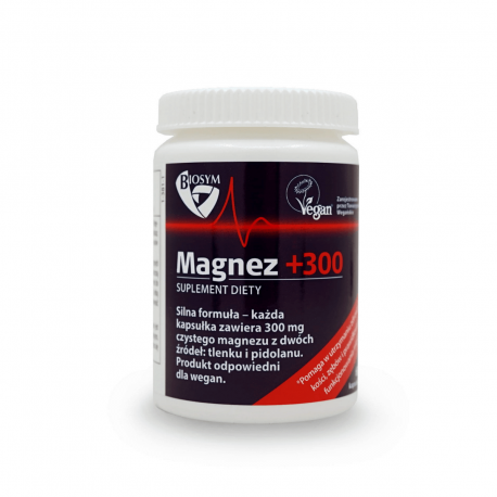 Magnez +300 300 mg (60 kaps) Biosym