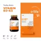 Vitamin D3 + K2 Bez Czarny Cynk Bioflawonoidy Selen Pomarańcza gorzka (60 kaps) Organic Life Cert