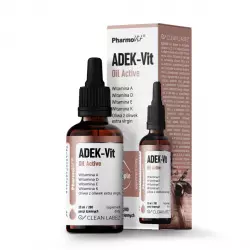 Witaminy ADEK-Vit Oil Active Kompleks Witamin dla Dorosłych Clean Label Krople 30 ml PharmoVit