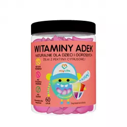 WITAMINY ADEK Naturalne Żelki z witaminami dla dzieci i dorosłych (60 szt) MyVita