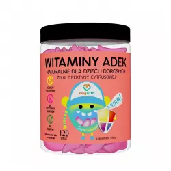 WITAMINY ADEK Naturalne Żelki z witaminami dla dzieci i dorosłych (120 szt) MyVita