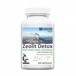 Zeolit Detox (240 kaps) Aktywny Mikronizowany Klinoptylolit