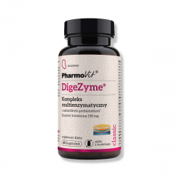 Enzymy trawienne DigeZyme® 150 mg (60 kaps) Pharmovit