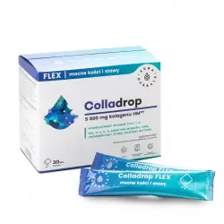 Colladrop FLEX Kolagen Morski 5000 mg Typu I i III Mocne Kości i Stawy (30 sasz) Aura Herbals