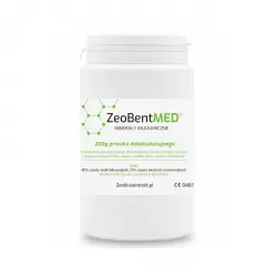 ZeoBent MED Minerały Wulkaniczne Zeolit + Bentonit w Proszku 200 g (Certyfikowany Wyrób Medyczny) ZeolithMED