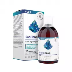 Colladrop FLEX Kolagen Morski 5000 mg Typu I i III Mocne Kości i Stawy 500 ml w Płynie Aura Herbals