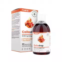 Colladrop FORTE Kolagen Morski 10 000 mg Typu I i III Uniwersalny 500 ml w Płynie Aura Herbals
