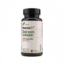 Żeń-Szeń Indyjski Ashwagandha 20:1 200 mg (90 kaps) Pharmovit