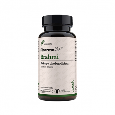 BRAHMI Bacopa Monnieri Ekstrakt 20:1 200 mg (90 kaps) Pharmovit
