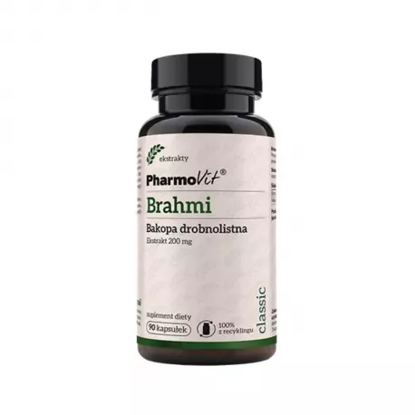 BRAHMI Bacopa Monnieri Ekstrakt 20:1 200 mg (90 kaps) Pharmovit