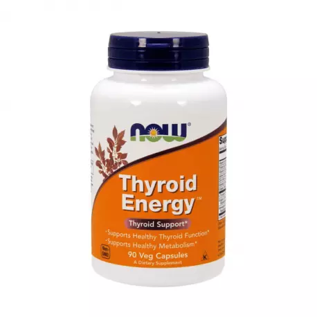 Thyroid Energy Wsparcie Tarczycy dla Wegan (90 kaps) Now Foods