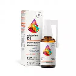 Naturalna Witamina D3 dla Dzieci z Lanoliny Olej MCT Aerozol 50 ml Aura Herbals