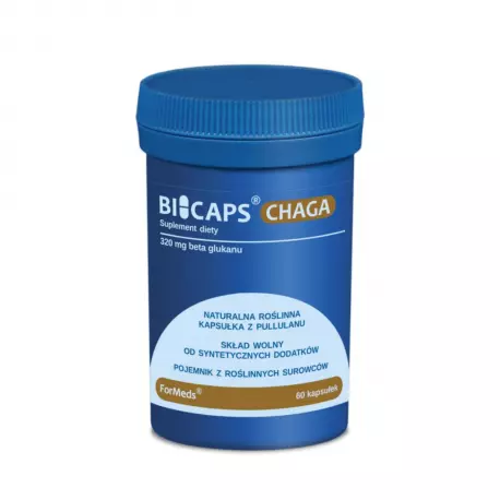 BICAPS CHAGA 320 mg Beta Glukanu (60 kaps) ForMeds