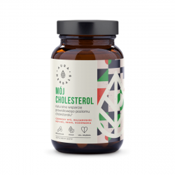 Mój Cholesterol Naturalne Wsparcie Prawidłowego Poziomu Cholesterolu (60 kaps) VEGE Aura Herbals