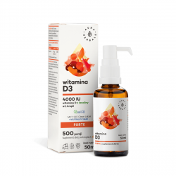 Witamina D3 Forte 4000 IU MCT Oil w Płynie 50 ml Krople Aura Herbals