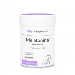 Melatonina 1 mg MSE Matrix Dr Enzmann Stopniowe uwalnianie Poprawa jakości snu (120 kaps) Mito-Pharma