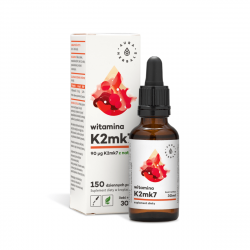 Witamina K2 MK-7 w Płynie 30 ml Krople Aura Herbals