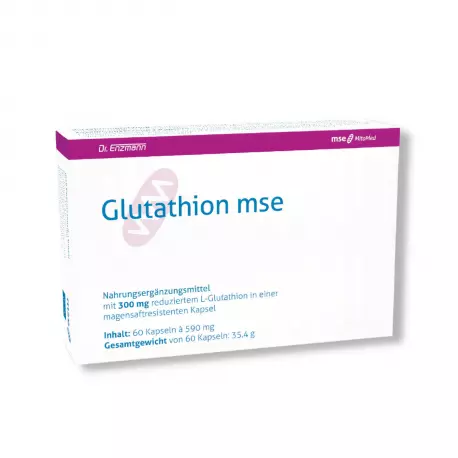 Glutathion MSE 300 mg Glutation Zredukowany GSH dr Enzmann (60 kaps) Mito-Pharma
