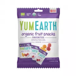 Żelki bez Żelatyny EKO (Organic Fruit Snacs) Mieszanka Ekologicznych Żelków Owocowych 10x19,8 g YUMEARTH