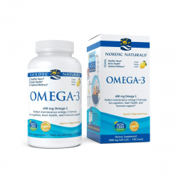 Omega-3 690 mg EPA DHA Naturalny Olej z Ryb Głębinowych Cytrynowy (60 sgels) Nordic Naturals